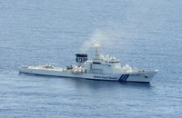 Một tàu của Lực lượng bảo vệ bờ biển Nhật. Ảnh: KYODO NEWS