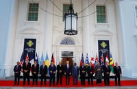 Tổng thống Mỹ Joe Biden cùng với lãnh đạo các đảo quốc Thái Bình Dương tại Nhà Trắng vào tháng 9-2022. Ảnh: Jonathan Ernst/REUTERS