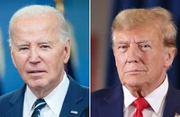 Tổng thống Mỹ Joe Biden và cựu Tổng thống Mỹ Donald Trump (phải). Ảnh: REUTERS