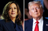 Phó Tổng thống Mỹ Kamala Harris và cựu Tổng thống Mỹ Donald Trump. Ảnh: THE WASHINGTON POST