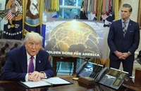 Tổng thống Mỹ Donald Trump công bố dự án hệ thống tên lửa phòng thủ Vòm Vàng tại Nhà Trắng