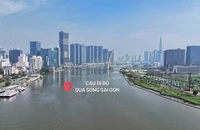 Cận cảnh khu vực sắp xây cầu đi bộ 1.000 tỷ bắc qua sông Sài Gòn