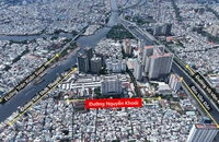TP.HCM: Cận cảnh khu vực triển khai dự án cầu đường Nguyễn Khoái hơn 3.700 tỉ