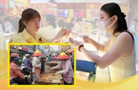 Người dân TP.HCM đổ xô mua vàng, cá lóc nướng ngày vía Thần Tài 