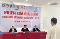 Tổ chức phiên tòa giả định ở chung cư để tuyên truyền pháp luật 