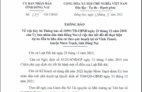 Đồng Nai: Hủy bỏ thu hồi đất dự án Khu dân cư 'khủng' ở Nhơn Trạch