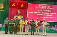 Công bố quyết định của Giám đốc Công an Đồng Nai điều động cán bộ