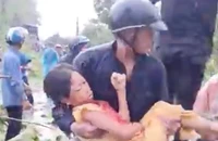 Mưa lớn kèm lốc xoáy ở Đồng Nai, 1 phụ nữ bị thương do cây đổ