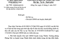 Chủ tịch tỉnh Đồng Nai phê bình lãnh đạo huyện Long Thành vì chậm số hóa tài liệu 