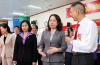 Phó Chủ tịch nước Võ Thị Ánh Xuân kiểm tra công tác bầu cử tại tỉnh Đồng Nai