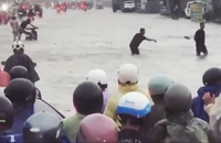 Trung tâm thành phố Đồng Nai ngập sâu sau mưa lớn