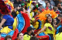 Fan Colombia cổ vũ tưng bừng ở Melbourne