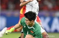 Thủ môn Nguyễn Trung Kiên của U-23 Việt Nam đúng là... kiên trung