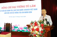 Chủ tịch nước Tô Lâm: Ngành Tòa án cần tập trung thực hiện cải cách tư pháp