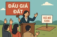 Bộ Tư pháp đề xuất người bỏ cọc sẽ bị cấm tham gia đấu giá đất tối đa 5 năm