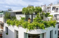 Nhà phố với mặt tiền uốn cong siêu độc đáo ở Sài Gòn 