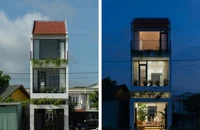 Ngôi nhà 2 mặt tiền ở Long An kết hợp truyền thống và hiện đại
