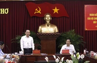 Đoàn kiểm tra của Bộ Chính trị làm việc với Ban Thường vụ Thành ủy Cần Thơ