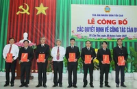 Công bố 7 Phó Chánh án TAND TP Cần Thơ mới và Chánh án, Phó Chánh án 14 TAND khu vực 