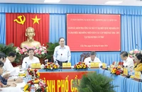 Chủ tịch Quốc hội cùng đoàn công tác giám sát, kiểm tra công tác bầu cử tại Cần Thơ