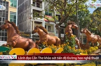 Video: Đường hoa nghệ thuật Cần Thơ dần lộ diện