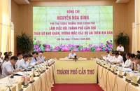 Phó Thủ tướng Thường trực cùng đoàn công tác họp tháo gỡ các dự án tồn đọng ở Cần Thơ
