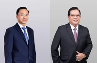 ông Diệp Bảo Châu (trái) và ông Lưu Quốc Thắng