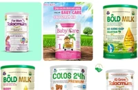 Một số loại sữa bột giả được cơ quan chức năng công bố. Ảnh minh họa