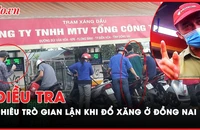 Ngày 28-5, nhân viên trạm xăng bơm nối số cho khách đang đứng cách xa trụ xăng khoảng 4 m và ăn gian gần 10.000 đồng.