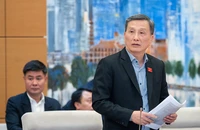 Chủ nhiệm Ủy ban Khoa học, công nghệ và môi trường Lê Quang Huy phát biểu tại phiên họp. Ảnh: QH