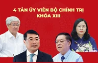 Infographic: 4 tân Ủy viên Bộ Chính trị khóa XIII