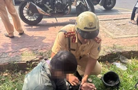CSGT TP Thủ Đức đón lõng tóm gọn nghi can trộm xe máy