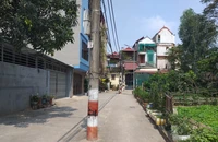 Cần di dời những cây trụ điện giữa đường