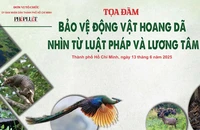 Tọa đàm 'Bảo vệ động vật hoang dã nhìn từ luật pháp và lương tâm' diễn ra vào sáng mai