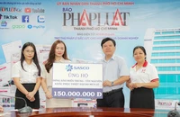 SASCO hỗ trợ đồng bào miền Trung 150 triệu đồng thông qua Báo Pháp Luật TP.HCM