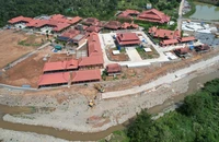 Dự án Đại Tùng Lâm hoa sen: Phá núi, lấp suối xây trái phép