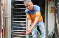 Sau khi báo phản ánh vụ việc, gia đình anh Trần Cẩm Hoa đã được gắn đồng hồ nước.
