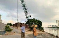 Bãi tập kết vật liệu gây ồn trong khu dân cư