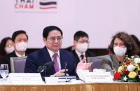 Thủ tướng Phạm Minh Chính phát biểu tại phiên cấp cao Diễn đàn doanh nghiệp Việt Nam thường niên (VBF).