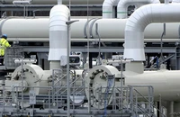 Các đường ống trong dự án đường ống dẫn khí đốt Nord Stream 2 ở Lubmin (Đức) ngày 15-2.