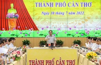 Thủ tướng Phạm Minh Chính làm việc tại TP Cần Thơ.