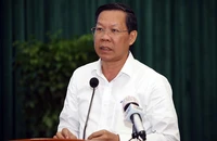 Chủ tịch UBND TP.HCM Phan Văn Mãi phát biểu tại hội nghị.