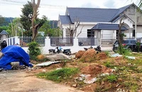 Hiện trường vụ giải quyết mâu thuẫn bằng súng ở TP Phú Quốc làm sáu người thương vong.