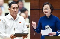 Đại biểu Phạm Văn Hòa (Đồng Tháp) chất vấn và Bộ trưởng Bộ Nội vụ Phạm Thị Thanh Trà trả lời về việc cán bộ, viên chức bị kỷ luật.
