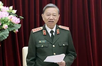 Đại tướng Tô Lâm, Bộ trưởng Bộ Công an, phát biểu tại hội nghị.