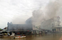 Vụ cháy cửa hàng Út Đồng Tiến do thợ hàn Giang Quang Vinh gây ra ngày 16-12-2019.