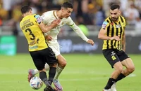 Ronaldo trong trận Al Nassr thua Al Attihad.
