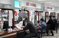 Bộ phận tiếp nhận hồ sơ, thủ tục và trả kết quả cho người dân, doanh nghiệp tại Trung tâm hành chính TP Đà Nẵng.