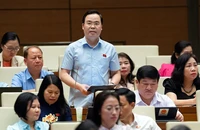 Đại biểu Trần Văn Khải (Đoàn đại biểu Quốc hội tỉnh Hà Nam) bày tỏ băn khoăn về việc định giá đất.