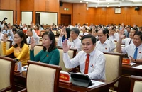 Các đại biểu tham dự kỳ họp thứ 10, HĐND TP.HCM khóa X hồi tháng 7 vừa qua.